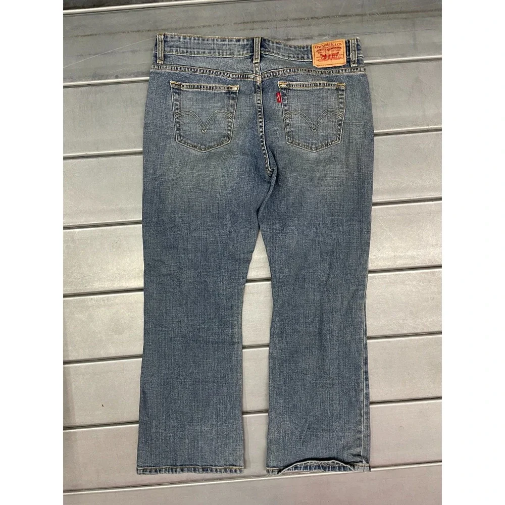 Levis 515 Boot Cut Jeans Womens‎ 14M 34x28 Blue Medium Wash Bootcut